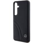 Mercedes MEHCS24S23RBCSK S921 Black Hardcase Leather Curved Stitches Samsung Galaxy S24 Tok