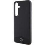 Mercedes MEHMS24M23RBARK S926 Black Hardcase Leather Textured & Plain MagSafe Samsung Galaxy S24 Plus Tok