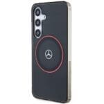 Mercedes MEHMS24S23HUORK Black Hardcase Double Layer W/ Red MagSafe Samsung Galaxy S24 Tok