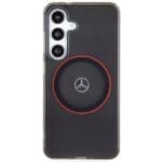 Mercedes MEHMS24S23HUORK Black Hardcase Double Layer W/ Red MagSafe Samsung Galaxy S24 Tok