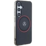 Mercedes MEHMS24S23HUORK Black Hardcase Double Layer W/ Red MagSafe Samsung Galaxy S24 Tok