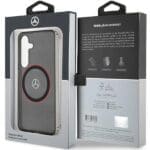 Mercedes MEHMS24S23HUORK Black Hardcase Double Layer W/ Red MagSafe Samsung Galaxy S24 Tok