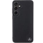 Mercedes MEHMS24S23RBGVK S921 Black Hardcase Leather Debossed Line MagSafe Samsung Galaxy S24 Tok