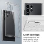 Spigen Ultra Hybrid Crystal Clear Samsung Galaxy S24 Ultra Tok