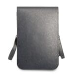 Guess PU Saffiano Triangle Logo Wallet Phone Bag Grey