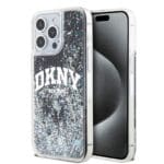 DKNY Liquid Glitter Arch Logo Black iPhone 15 Pro Max Tok