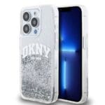 DKNY Liquid Glitter Arch Logo Transparent iPhone 14 Pro Tok