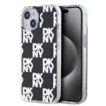 DKNY PC/TPU Checkered Pattern Black iPhone 15 Tok