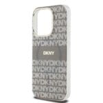 DKNY PC/TPU Repeat Pattern Tonal Stripe MagSafe Beige iPhone 13 Pro Tok