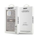 DKNY PC/TPU Repeat Pattern Tonal Stripe MagSafe Beige iPhone 14 Tok