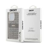 DKNY PC/TPU Repeat Pattern Tonal Stripe MagSafe Beige iPhone 15 Pro Max Tok