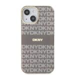 DKNY PC/TPU Repeat Pattern Tonal Stripe MagSafe Beige iPhone 15 Tok