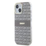 DKNY PC/TPU Repeat Pattern Tonal Stripe MagSafe Beige iPhone 15 Tok