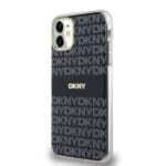 DKNY PC/TPU Repeat Pattern Tonal Stripe MagSafe Black iPhone 11 Tok