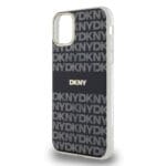 DKNY PC/TPU Repeat Pattern Tonal Stripe MagSafe Black iPhone 11 Tok