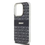 DKNY PC/TPU Repeat Pattern Tonal Stripe MagSafe Black iPhone 13 Pro Max Tok