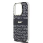 DKNY PC/TPU Repeat Pattern Tonal Stripe MagSafe Black iPhone 13 Pro Tok