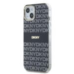 DKNY PC/TPU Repeat Pattern Tonal Stripe MagSafe Black iPhone 13 Tok