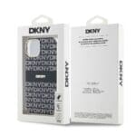 DKNY PC/TPU Repeat Pattern Tonal Stripe MagSafe Black iPhone 13 Tok
