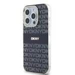 DKNY PC/TPU Repeat Pattern Tonal Stripe MagSafe Black iPhone 15 Pro Max Tok