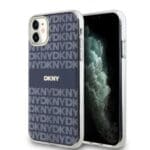 DKNY PC/TPU Repeat Pattern Tonal Stripe MagSafe Blue iPhone 11 Tok