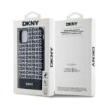 DKNY PU Leather Repeat Pattern Bottom Stripe MagSafe Black iPhone 11 Tok