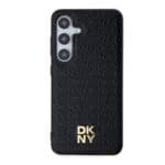 DKNY PU Leather Repeat Pattern Stack Logo MagSafe Black Samsung Galaxy S24 Tok