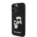 Karl Lagerfeld 3D Rubber Karl and Choupette Black iPhone 13 Pro Max Tok