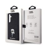 Karl Lagerfeld Fixed Glitter Metal Ikonik Black Samsung Galaxy A35 5G Tok