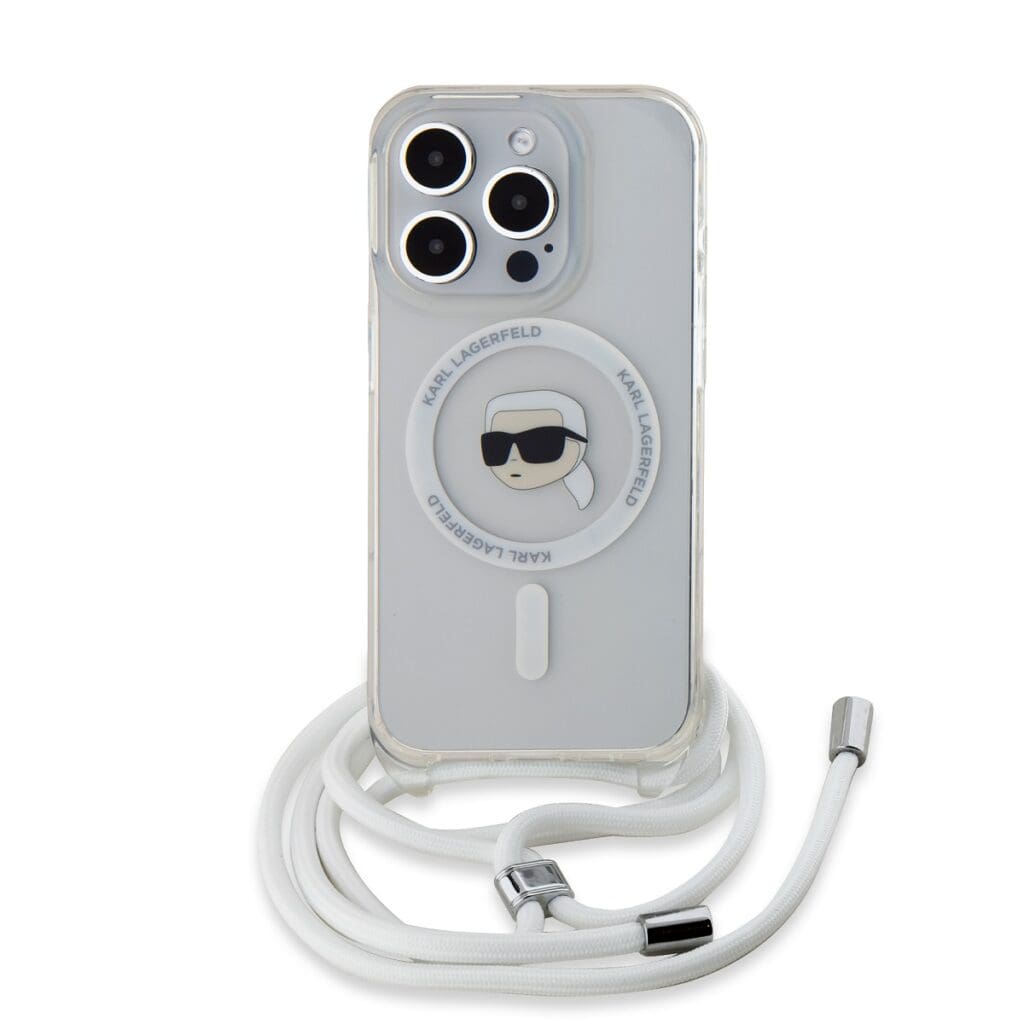 Karl Lagerfeld IML Crossbody Karl Head MagSafe Transparent iPhone 15 Pro Max Tok