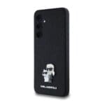 Karl Lagerfeld PU Saffiano Metal Karl and Choupette Black Samsung Galaxy A35 5G Tok