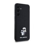 Karl Lagerfeld PU Saffiano Metal Karl and Choupette Black Samsung Galaxy A35 5G Tok