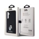 Karl Lagerfeld PU Saffiano Metal Karl and Choupette Black Samsung Galaxy A35 5G Tok
