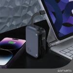 4smarts Powerbank Pocket 10000mAh 30W with Cable USB-C 15cm Space Blue 540698
