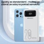 Awei Powerbank P169K 20000mAh 22.5W Black + Cable PD/Lightning