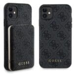 Guess Kit GUBPM5N614GEMGK Hardcase + Powerbank 5000mAh MagSafe Black 4G Metal Logo iPhone 11 Tok