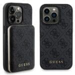 Guess Kit GUBPM5P13X4GEMGK Hardcase + Powerbank 5000mAh MagSafe Black 4G Metal Logo iPhone 13 Pro Max Tok