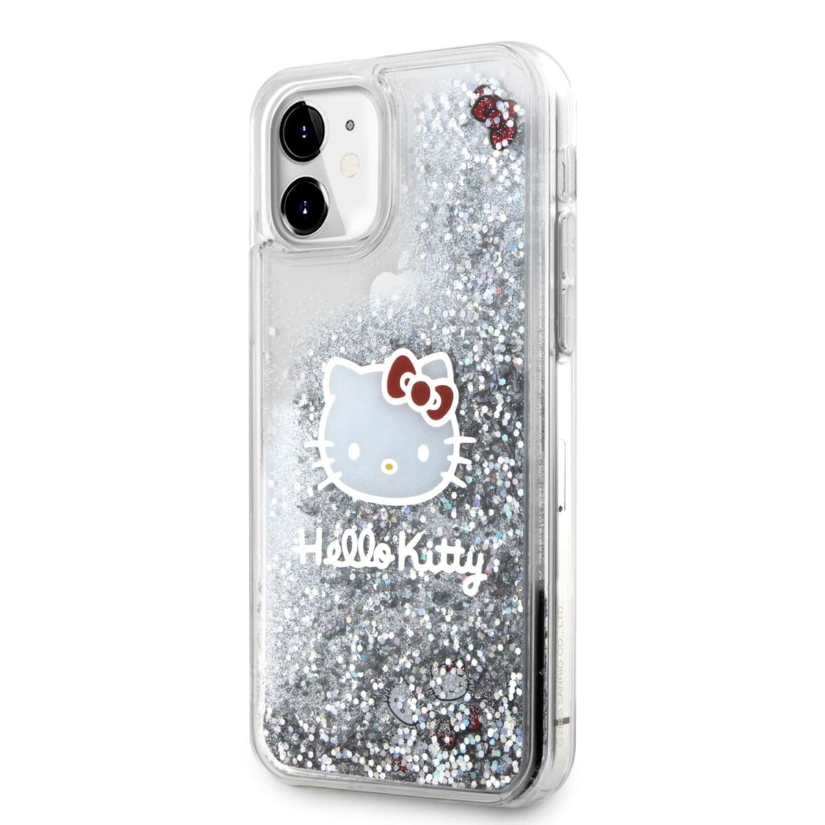 Hello Kitty Liquid Glitter Electroplating Head Logo Transparent iPhone 11 Tok