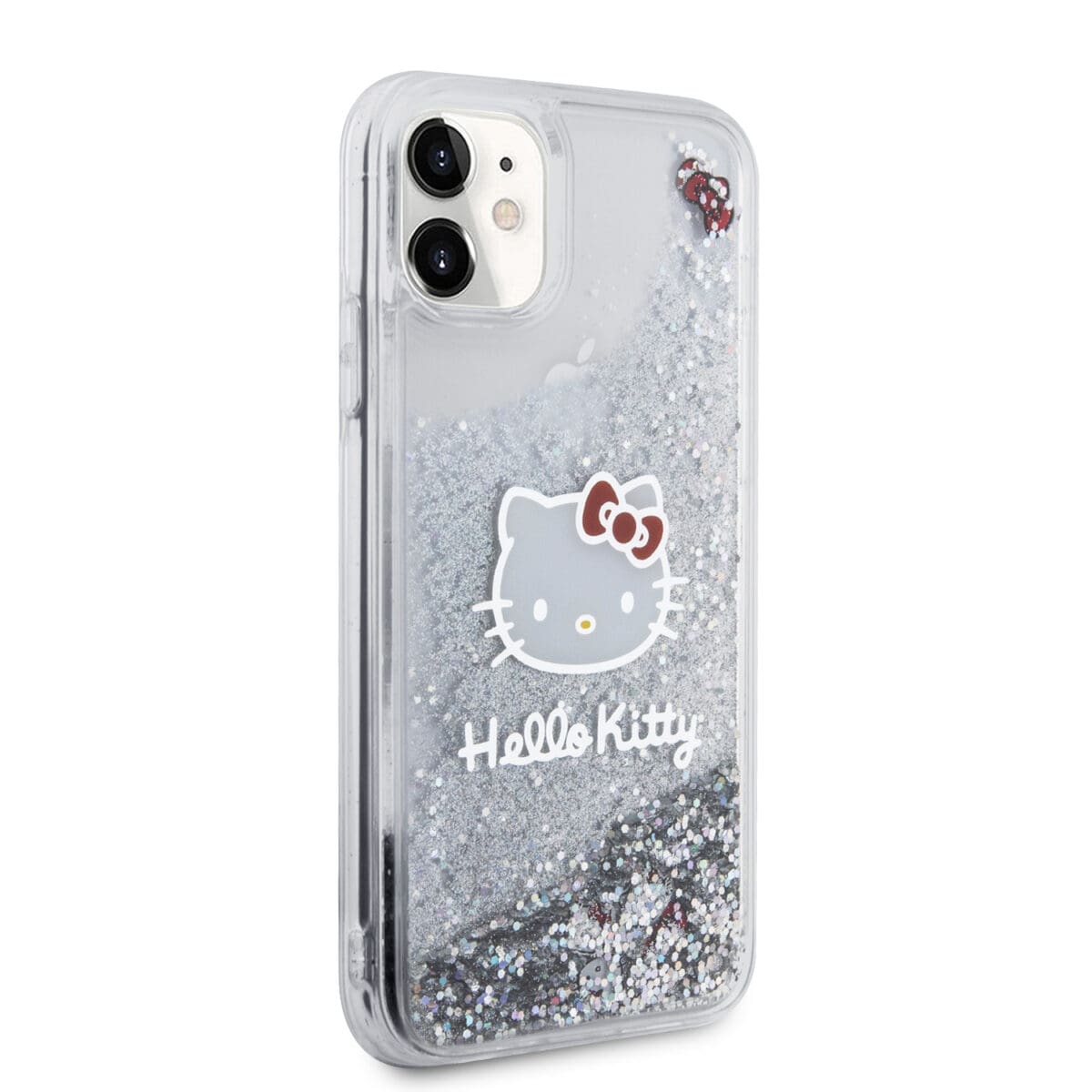 Hello Kitty Liquid Glitter Electroplating Head Logo Transparent iPhone 11 Tok