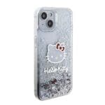 Hello Kitty Liquid Glitter Electroplating Head Logo Transparent iPhone 15 Tok