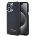 Karl Lagerfeld Grained PU Hotel RSG Black iPhone 15 Pro Tok