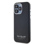Karl Lagerfeld Grained PU Hotel RSG Black iPhone 15 Pro Tok
