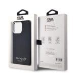 Karl Lagerfeld Grained PU Hotel RSG Black iPhone 15 Pro Tok