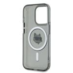 Karl Lagerfeld IML Choupette Head Metal Frame MagSafe Black iPhone 15 Pro Tok