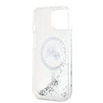Karl Lagerfeld Liquid Glitter Karl and Choupette Heads MagSafe Transparent iPhone 15 Tok