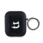 Karl Lagerfeld PU Embossed Choupette Head Black AirPods 1/2 Tok