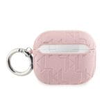 Karl Lagerfeld PU Embossed Karl Head Pink AirPods 3 Tok