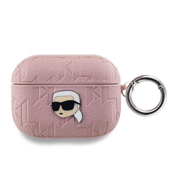 Karl Lagerfeld PU Embossed Karl Head Pink AirPods Pro Tok