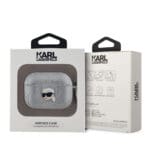 Karl Lagerfeld PU Embossed Karl Head Silver AirPods Pro Tok