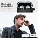 Spigen Rugged Armor Matte Black Samsung Galaxy Buds 3/3 Pro Tok